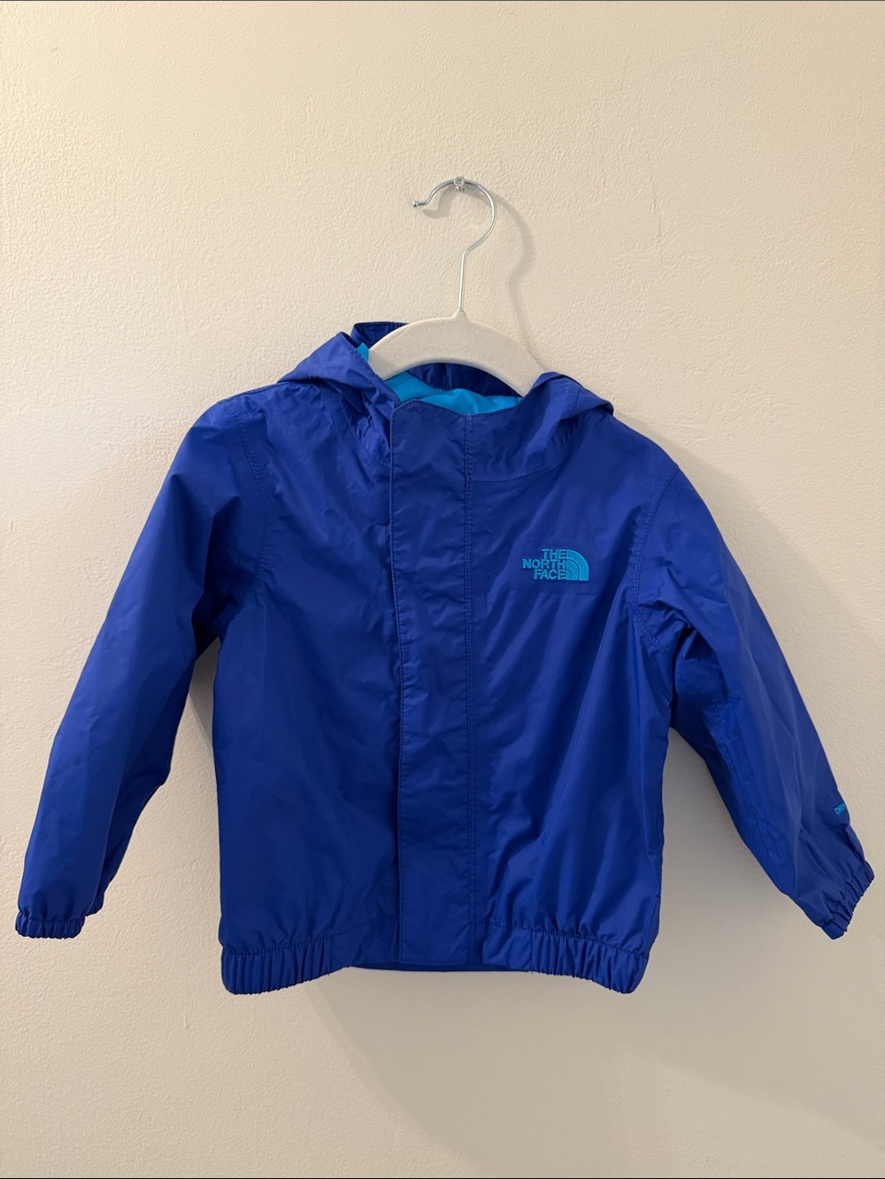 The North Face Kids Blue Hooded Wind Breaker Jacket